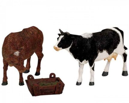 Lemax Feeding Cow & Bull, Set Of 3.*