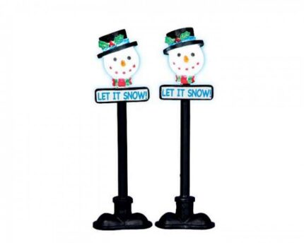 Snowman Street Lamp