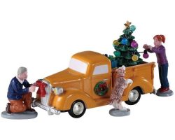 93444 Lemax Trimming The Truck,set of 4.* - Afbeelding 1