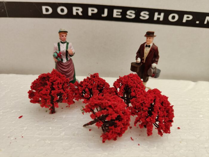 Foto 8 Struikjes hang Rood - Afbeelding 1