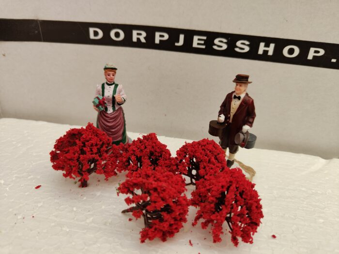 Foto 8 Struikjes hang Rood - Afbeelding 3