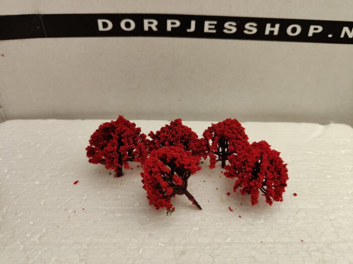 Foto 8 Struikjes hang Rood - Afbeelding 2