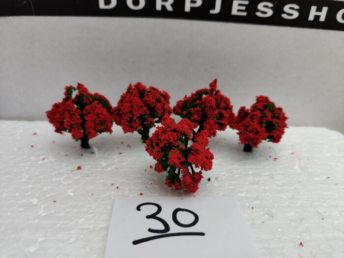 Foto 30 Struikjes Groen/ Rood - Afbeelding 2