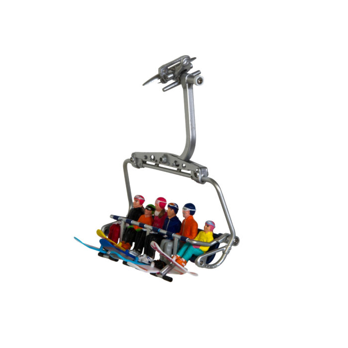 JC54500-9120036466715 Jagerndorfer Zittende figuurtjes +snowboards - Afbeelding 1