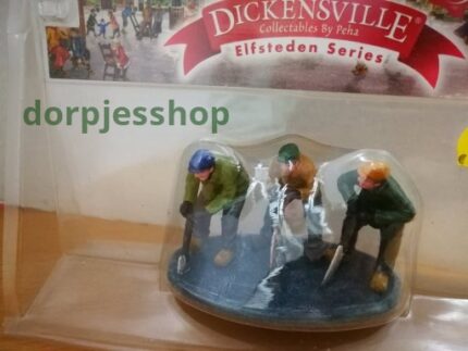 Dickensville Mannen snijden het ijs