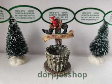 Luville Efteling Papier hier prullenmand1