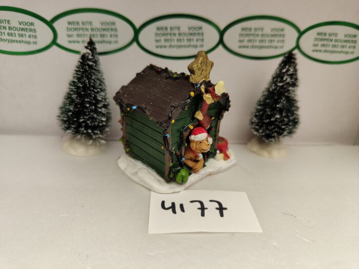 Foto 4177 Lemax Decorated Light Doghouse - Afbeelding 3