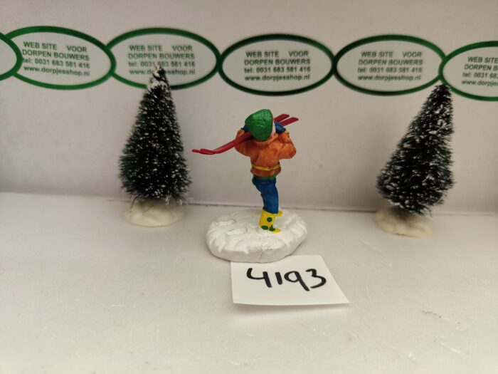 Foto 4193 Lemax Toting Skis - Afbeelding 3