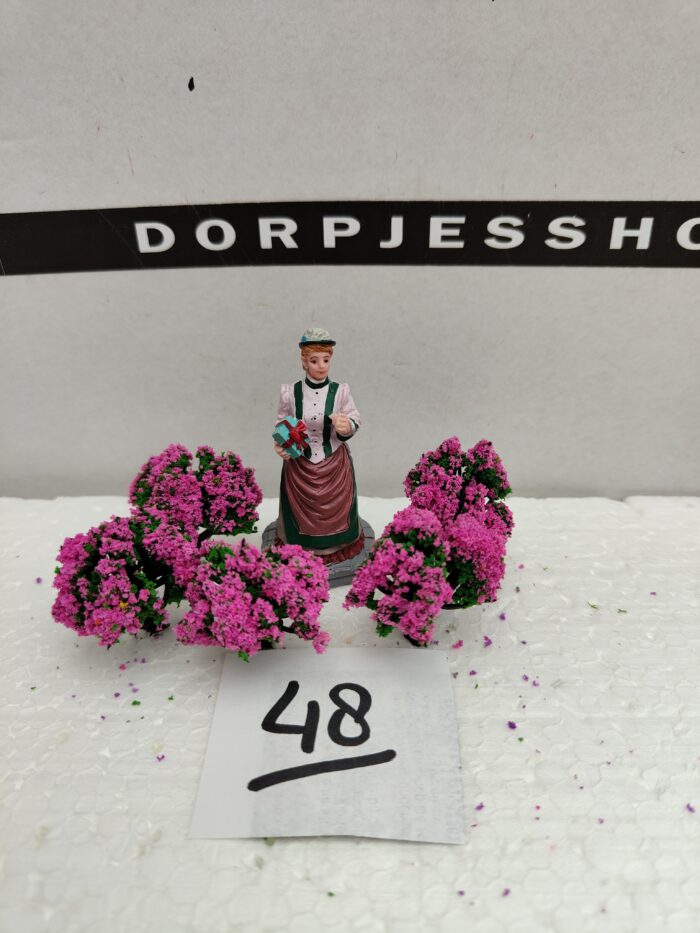 Foto 48 Struikjes Groen/hard rose - Afbeelding 2