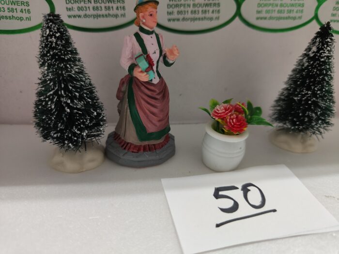 Foto 50 Bloempotje met rode bloemetjes. - Afbeelding 2