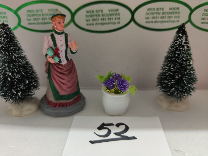 Foto 52 Bloempotje met paarse bloemetjes - Afbeelding 2