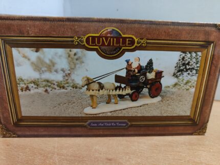 Santa and child on carriage