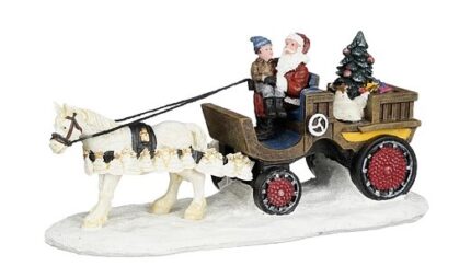 Santa on his sleigh