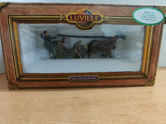 IMG20230307102653 Man and dog on sled - Afbeelding 1