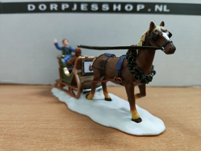 Man and dog on sled - Afbeelding 3