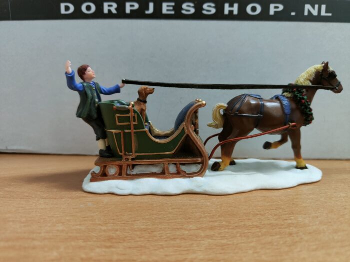 Man and dog on sled - Afbeelding 4