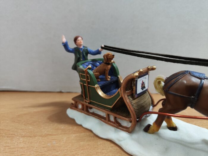 Man and dog on sled - Afbeelding 6