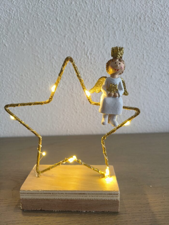 Verlichte ster met engeltje - Afbeelding 2