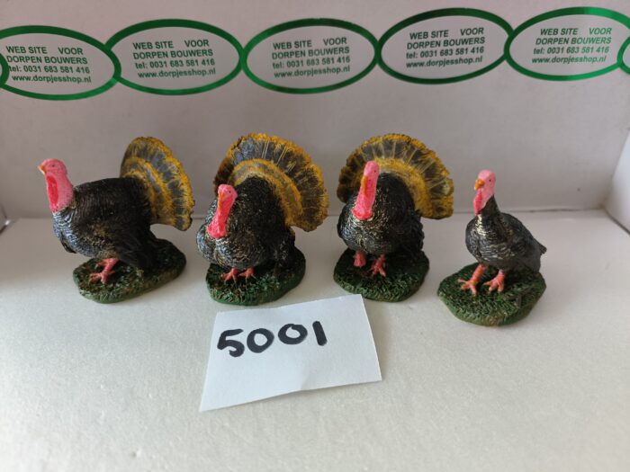Foto 5001/42 Gobbling Turkeys - Afbeelding 3