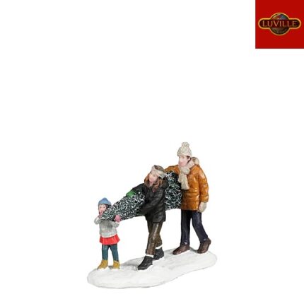 Helping mom and dad with the tree