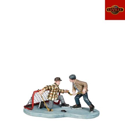 Playing ice hockey team1