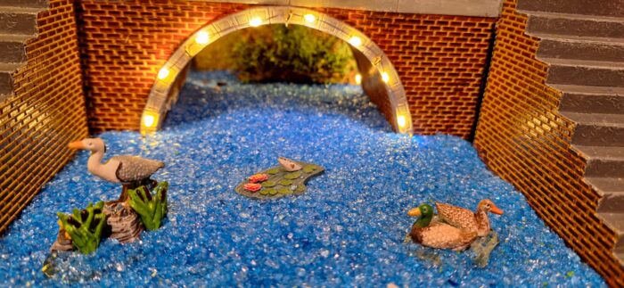 Heron and ducks - Afbeelding 2