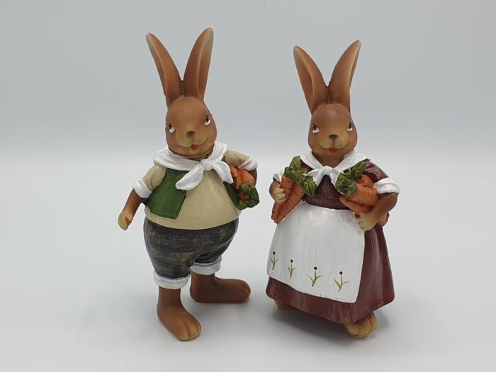 59-2572 20cm Konijnen echtpaar - Afbeelding 1