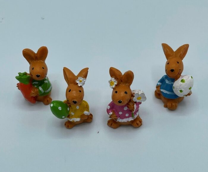 59-4132 2.5-3cm Konijnen set van 4 - Afbeelding 1