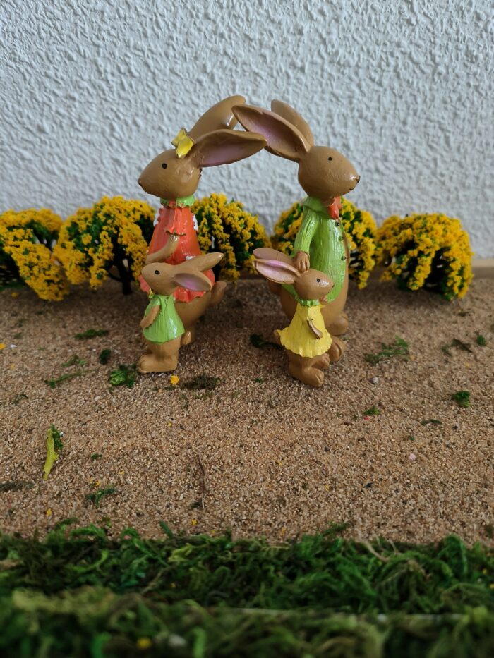 Konijnen met kind - Afbeelding 3