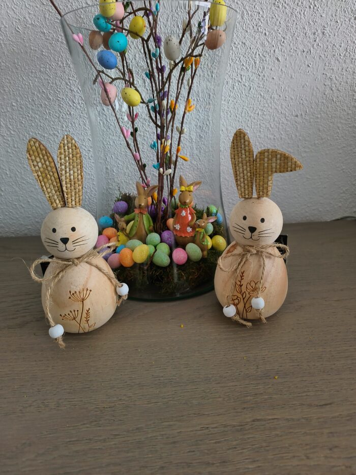 Houten konijnen - Afbeelding 3