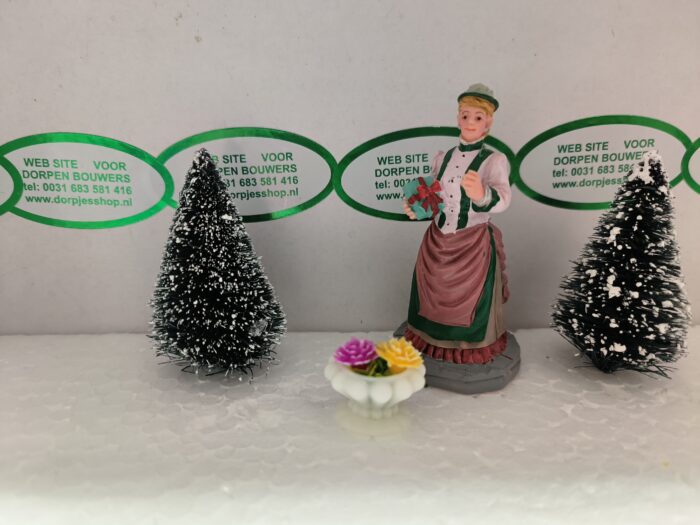 Foto 72 Bloempotje Geel/rose - Afbeelding 2