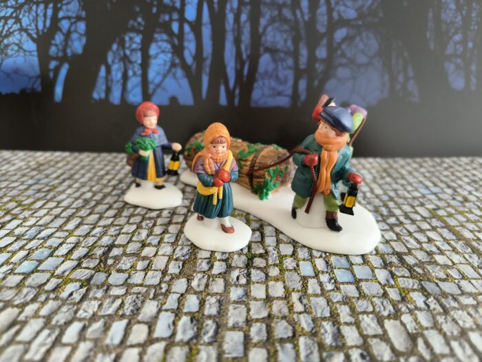 55581-2 Bringing Home the Yule Log - Afbeelding 1