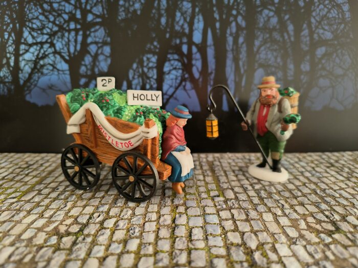 58262-1 Chelsea Market Mistletoe Monger & Cart - Afbeelding 1