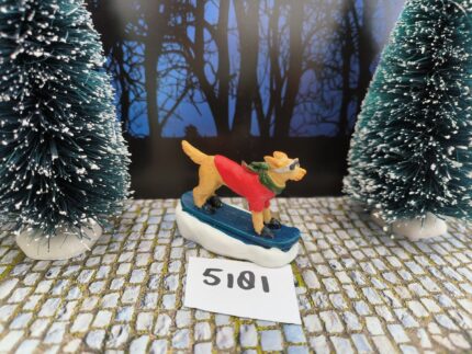 Foto 5181/50 Snowboarding Dog