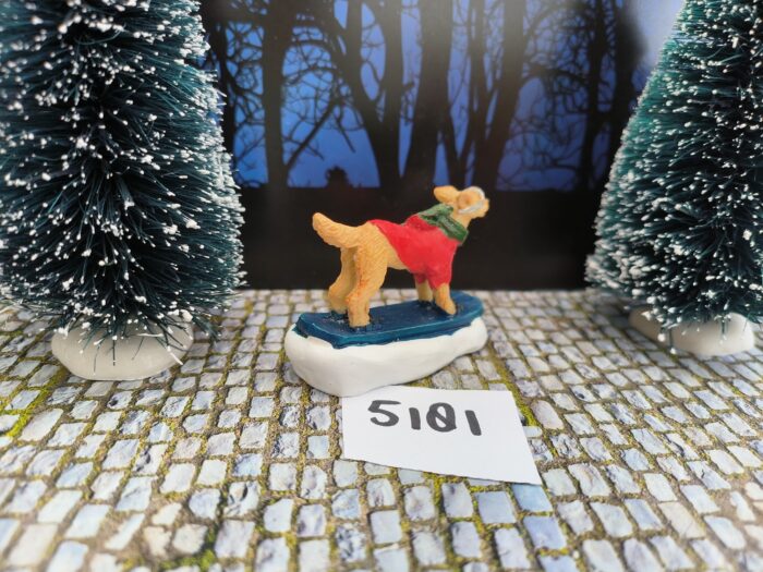 Foto 5181/50 Snowboarding Dog - Afbeelding 2