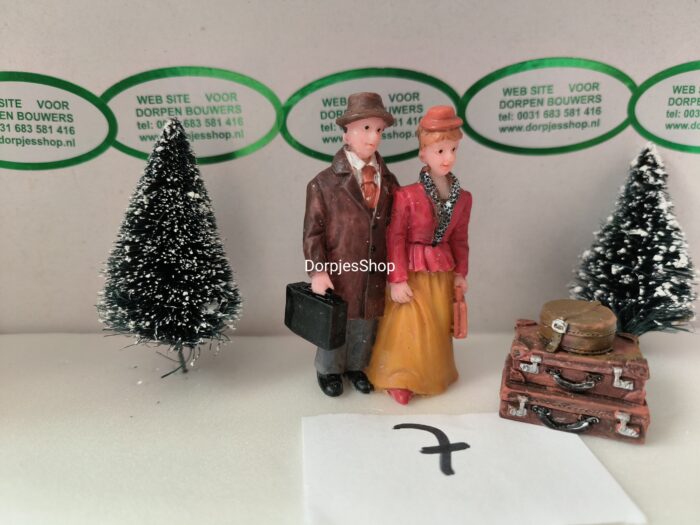 Hotelgasten met koffers - Afbeelding 1