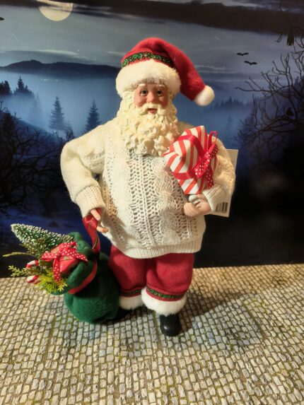 3: Kerstman witte trui en zak cadeautjes