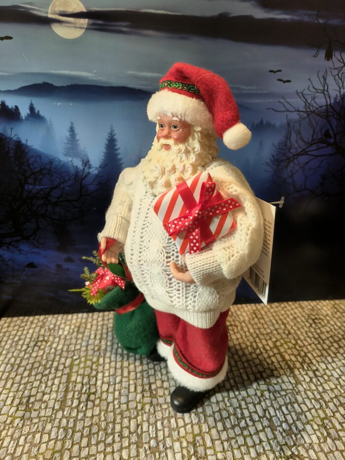 3: Kerstman witte trui en zak cadeautjes - Afbeelding 3