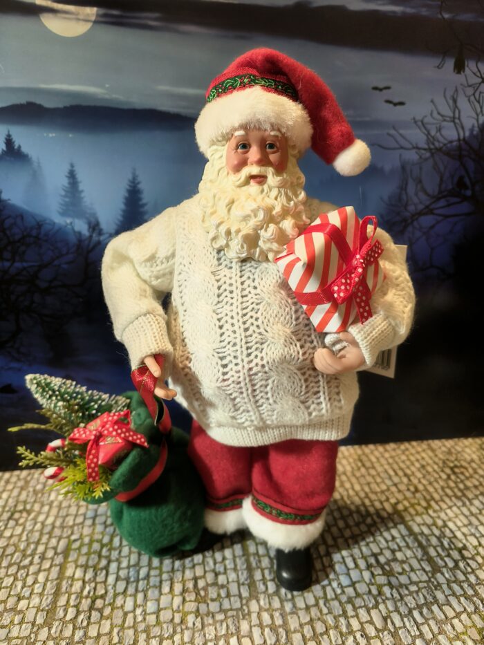 3: Kerstman witte trui en zak cadeautjes - Afbeelding 4