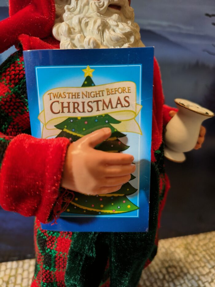 6: Kerstman in ochtendjas met boek - Afbeelding 3