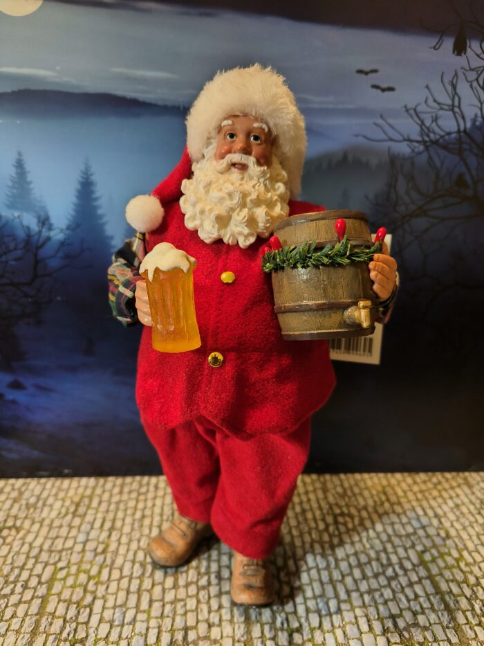 IMG20241129185133 1: Kerstman met bierglas en vat - Afbeelding 1