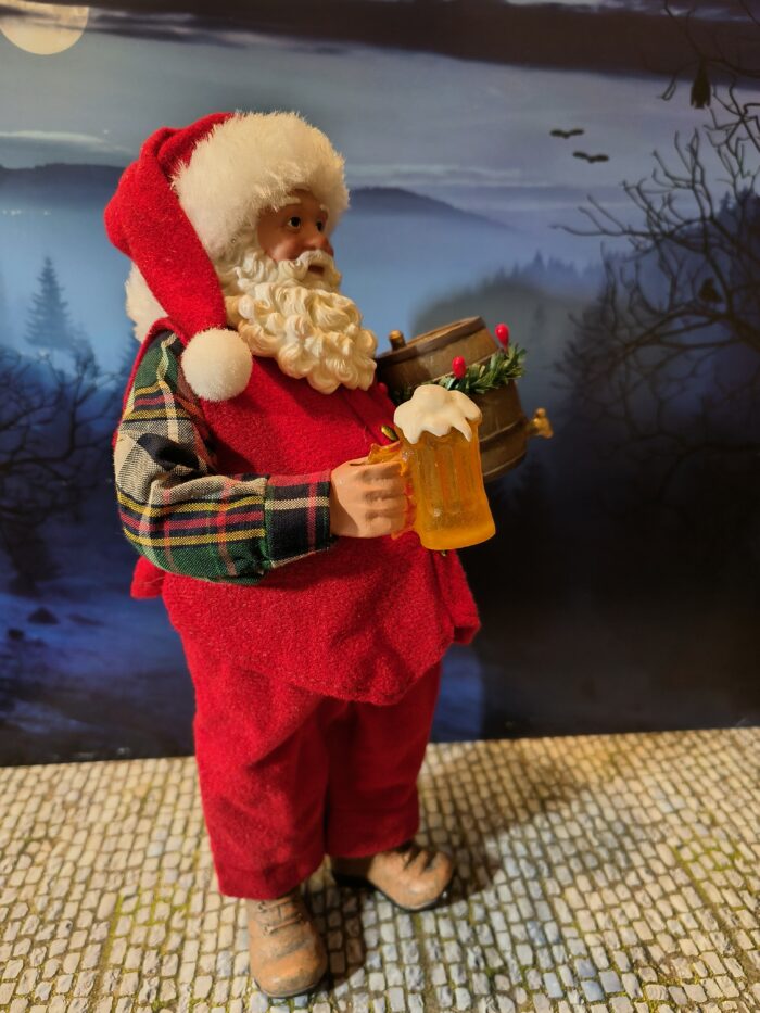 1: Kerstman met bierglas en vat - Afbeelding 2