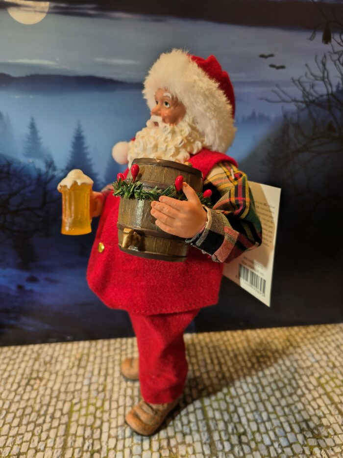 1: Kerstman met bierglas en vat - Afbeelding 3