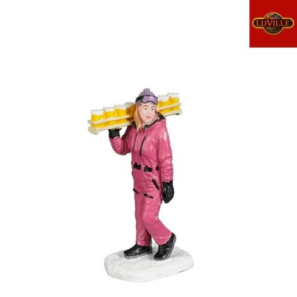 On her way to apres ski