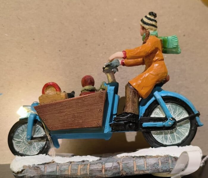 Mom on her cargo bike - Afbeelding 3