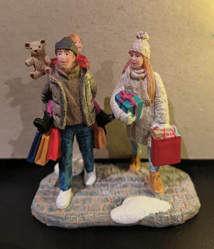 Market visitors family - Afbeelding 2