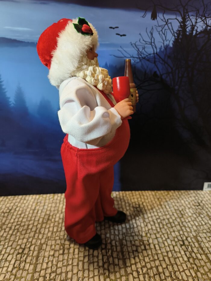 16: Kerstman met fles wijn - Afbeelding 2