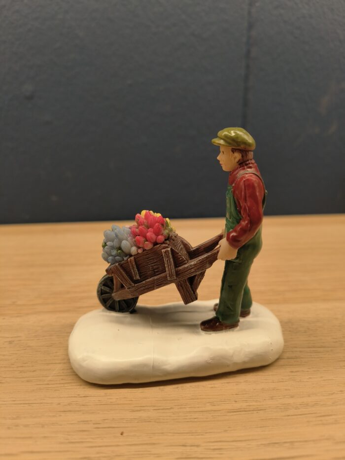 Man with Tulips in Wheelbarrow - Afbeelding 2
