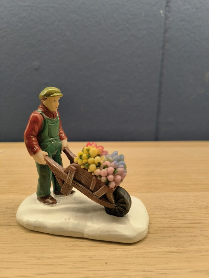 Man with Tulips in Wheelbarrow - Afbeelding 4