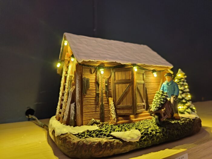 Old Wooden Shed with Farmer - Afbeelding 3